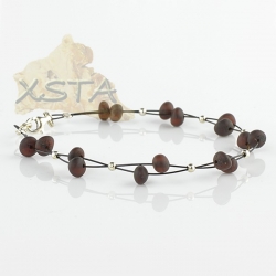 Raw cherry barok amber bracelet